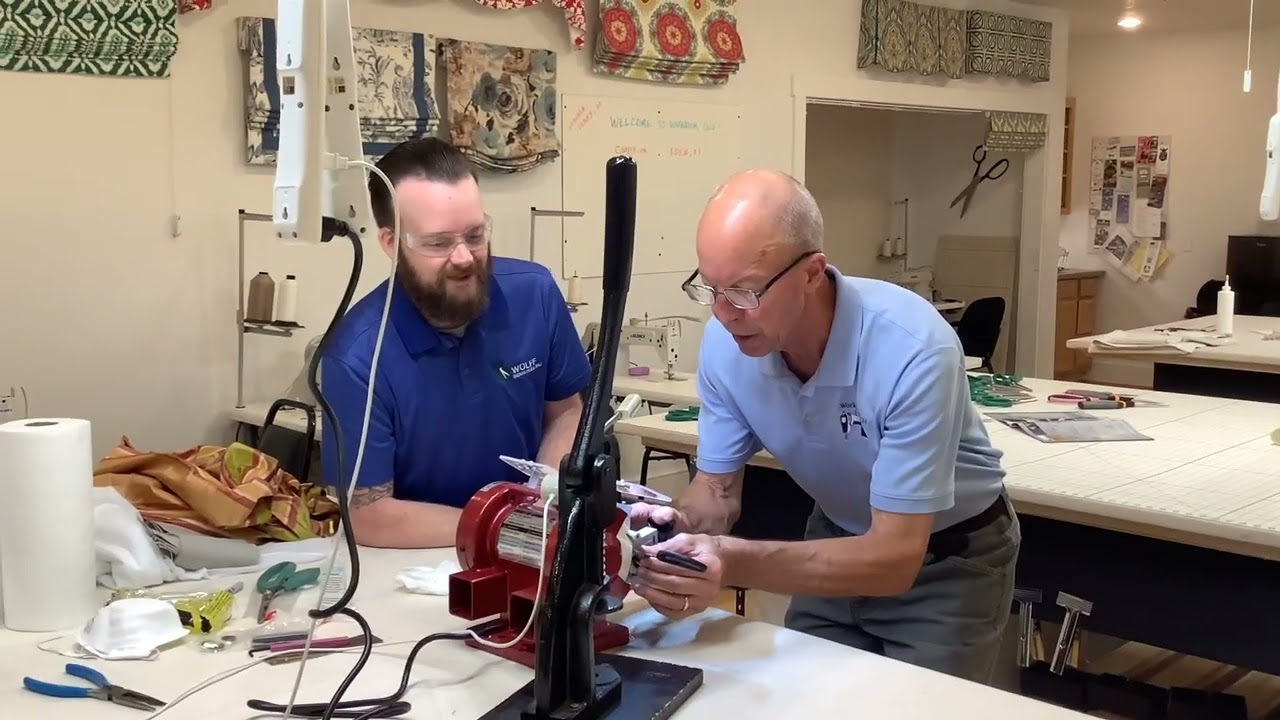 Scissor sharpening training with Wolff Industries