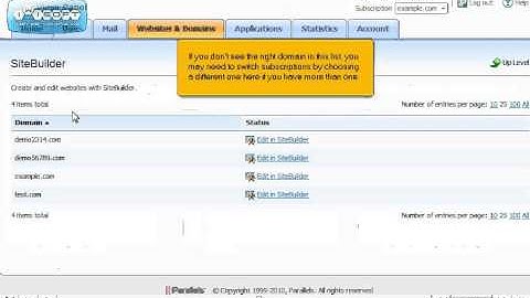 How to Access Sitebuilder from Plesk 10