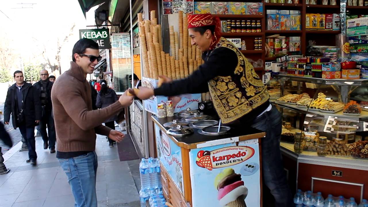 Turkish ice cream TROLL