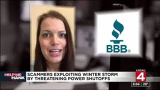 BBB & Help Me Hank Discuss Winter Utility Scams