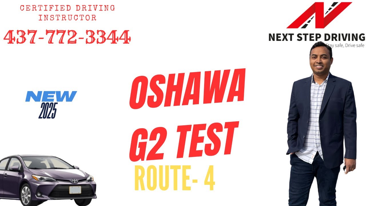 Oshawa Drive test G2 test route 4, November 2025, 4K video