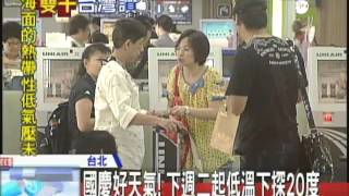 20131010中天新聞　把握國慶好天氣！　週五起北東轉陣雨