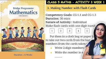 Class 5 Maths Bridge Program Course | Activity 3 for Week 1 | 5th Class NCERT New Maths Book
