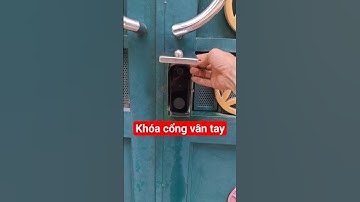 Khóa vân tay cho cổng sắt #nhadep #0972963945