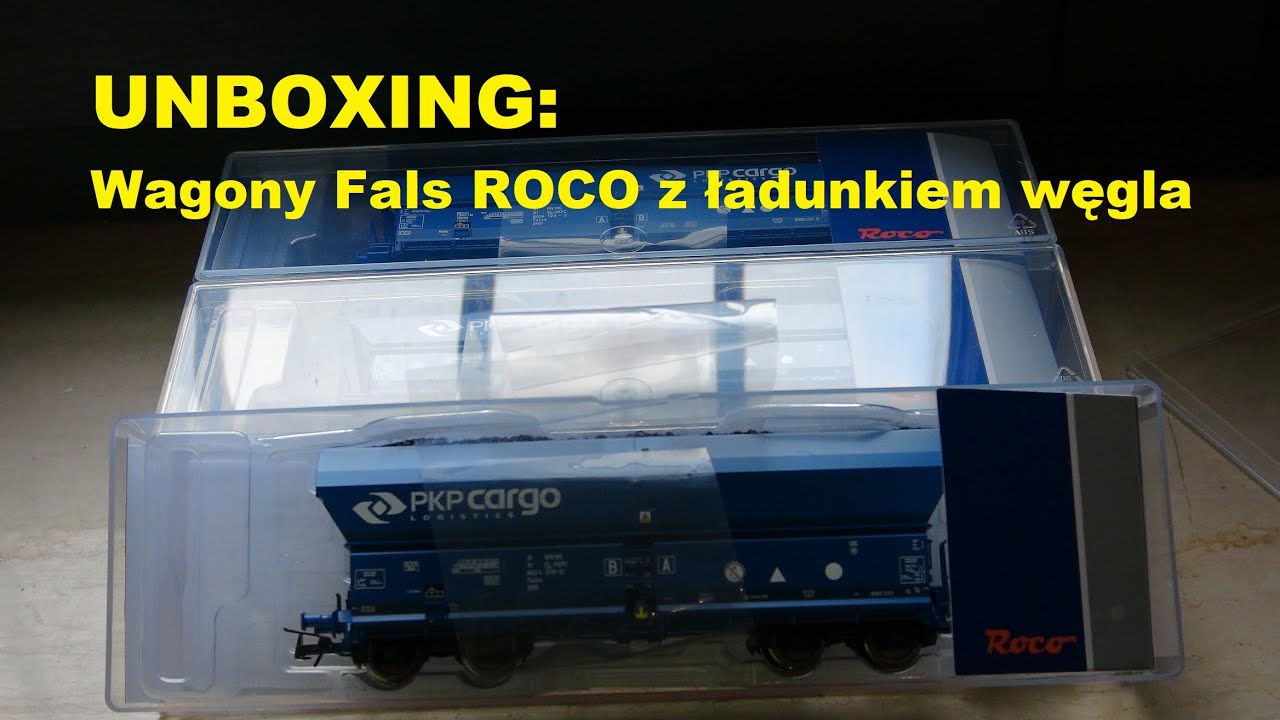 UNBOXING: Wagony Fals ROCO z ładunkiem węgla