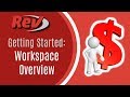 Rev.com Captioning Workspace Overview Tutorial and Review