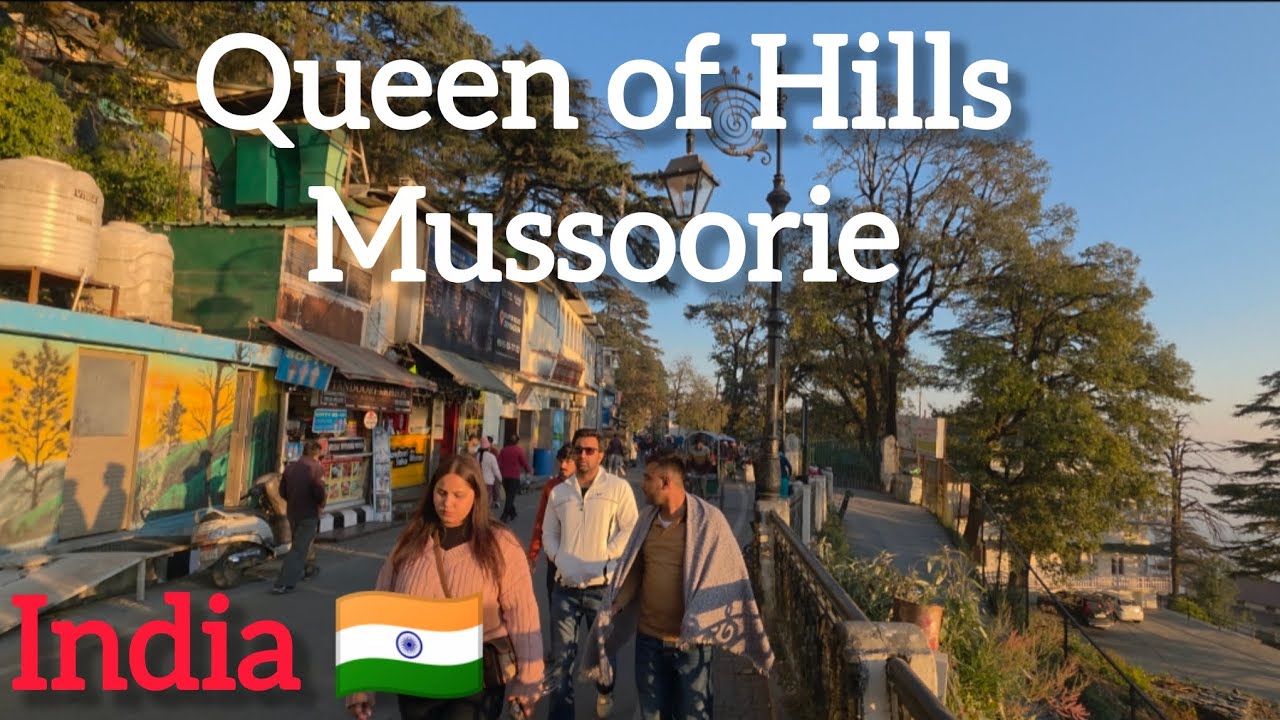 Mussoorie Mall Road Walking Tour 🇮🇳 | 4K Ultra HD | Scenic Hill Station of Uttarakhand India