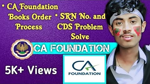 CA Foundation Books Order Process | CDS and SRN no. problem solve | #CAFOUNDATIONBOOKSORDERPROCESS
