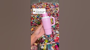 “I BET YOU DON’T HAVE A STANLEY LIP BALM” 😱🙊 #shorts