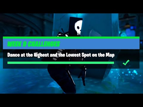 Dance at the Highest and the Lowest Spot on the Map – Fortnite Week 9 Challenges