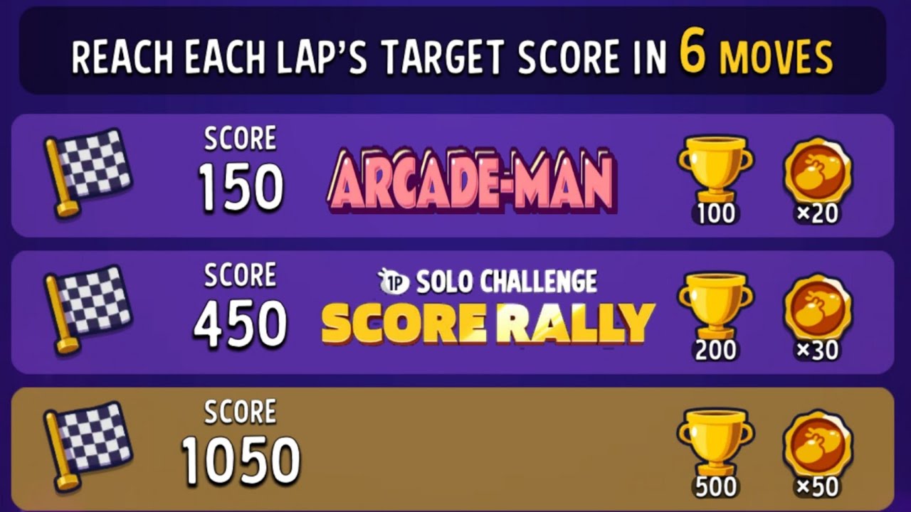 Arcade Man Solo Challenge | match masters solo challenge arcade man ...