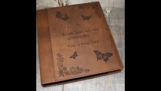 Custom engraved Leather Binder