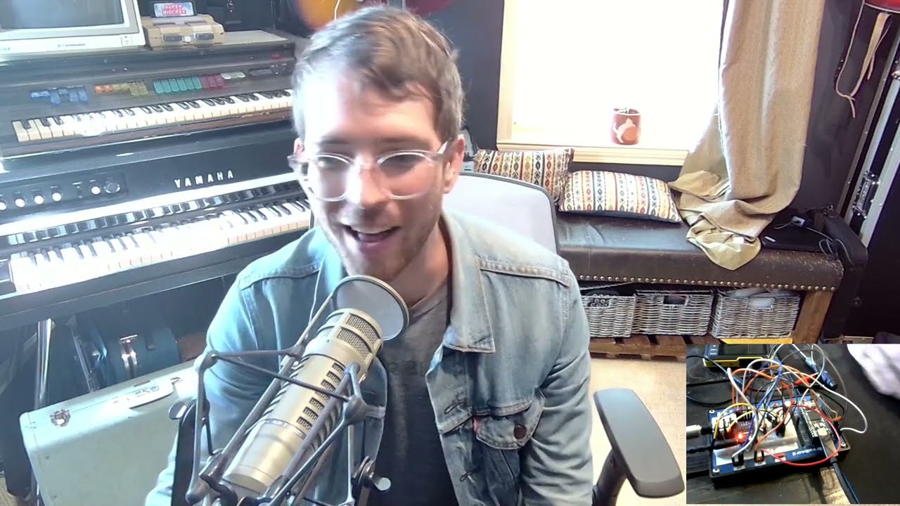 CircuitPython audiodelays.Echo Guitar Input Demonstration on Raspberry Pi Pico 2