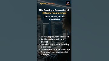 AI is coding for us — but are we learning anything? #AI #Programming #Code #Dev #Tech #Shorts