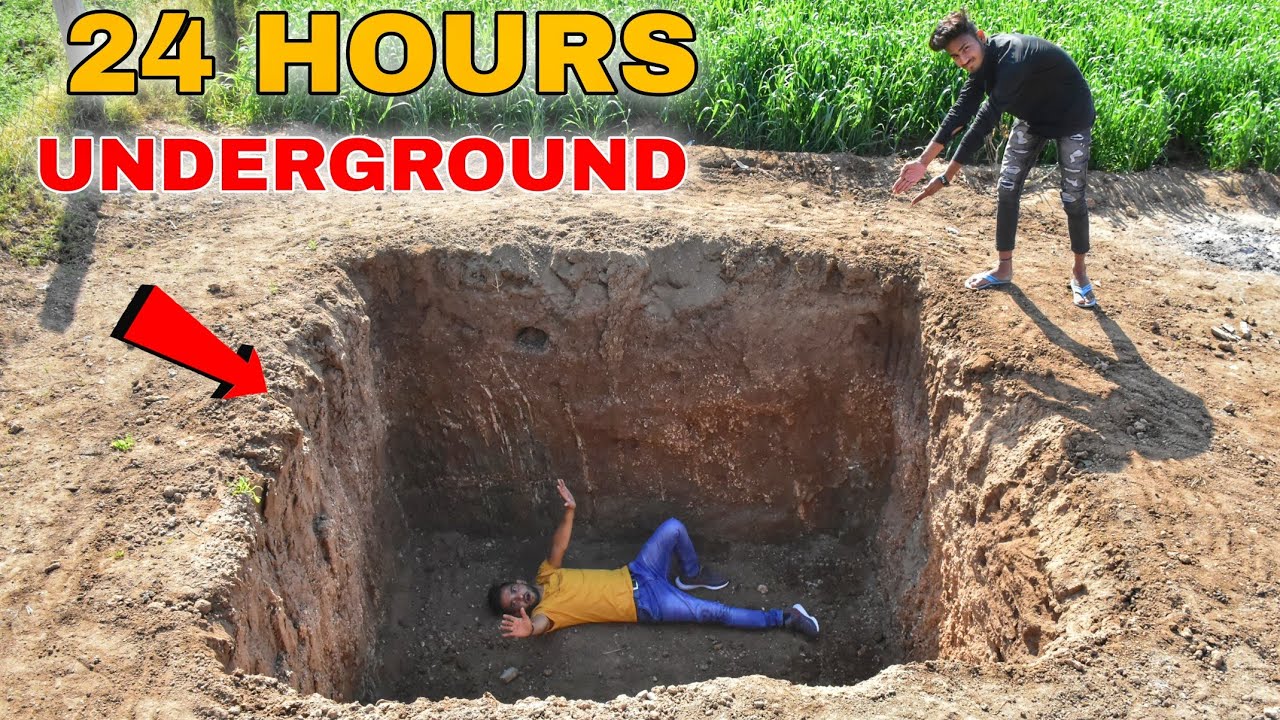 24 Hours Underground Challenge Ns Experiment | मुझे जिन्दा ही दफना दिया | 