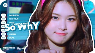 PURPLE KISS (퍼플키스) - So WhY | Line Distribution
