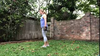 Offset DB Walking Lunge