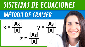 Método de CRAMER para resolver SISTEMAS 📝 Sistemas de Ecuaciones
