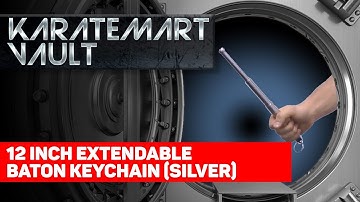 12 Inch Extendable Baton Keychain (silver) Demonstration - KarateMart.com