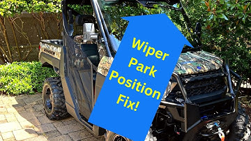 Polaris Ranger Windshild  Wiper "Park" Position Fix