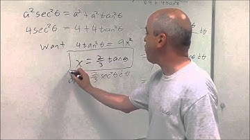 Dr Duncan teaches trig substitution II  (Calc II)