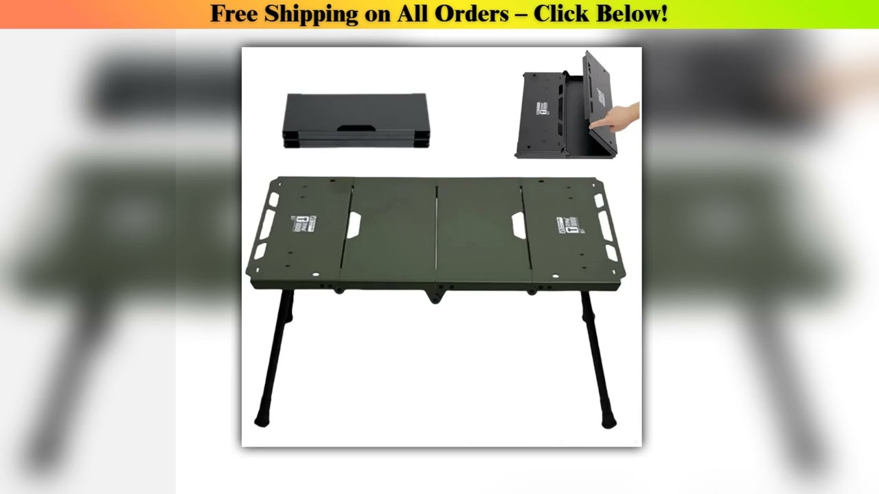 Folding Camping Table Lightweight Portable Aluminum Alloy Table Storage Rack Side Furnace Rack