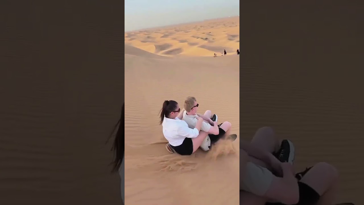 Dubai Desert Safari Sandboarding | Adventure in the Golden Dunes 🌅