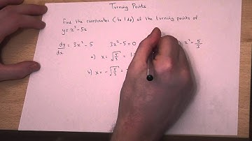 How to Differentiate : Locating Turning Points / Stationary Points