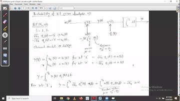 Probability of error derivation of BPSK-I