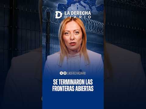 🚨🇮🇹 La explicación de Giorgia Meloni sobre la inmigración ilegal, masiva y descontrolada