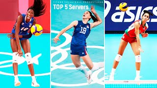 TOP 5 Powerful Volleyball Servers in Jump
