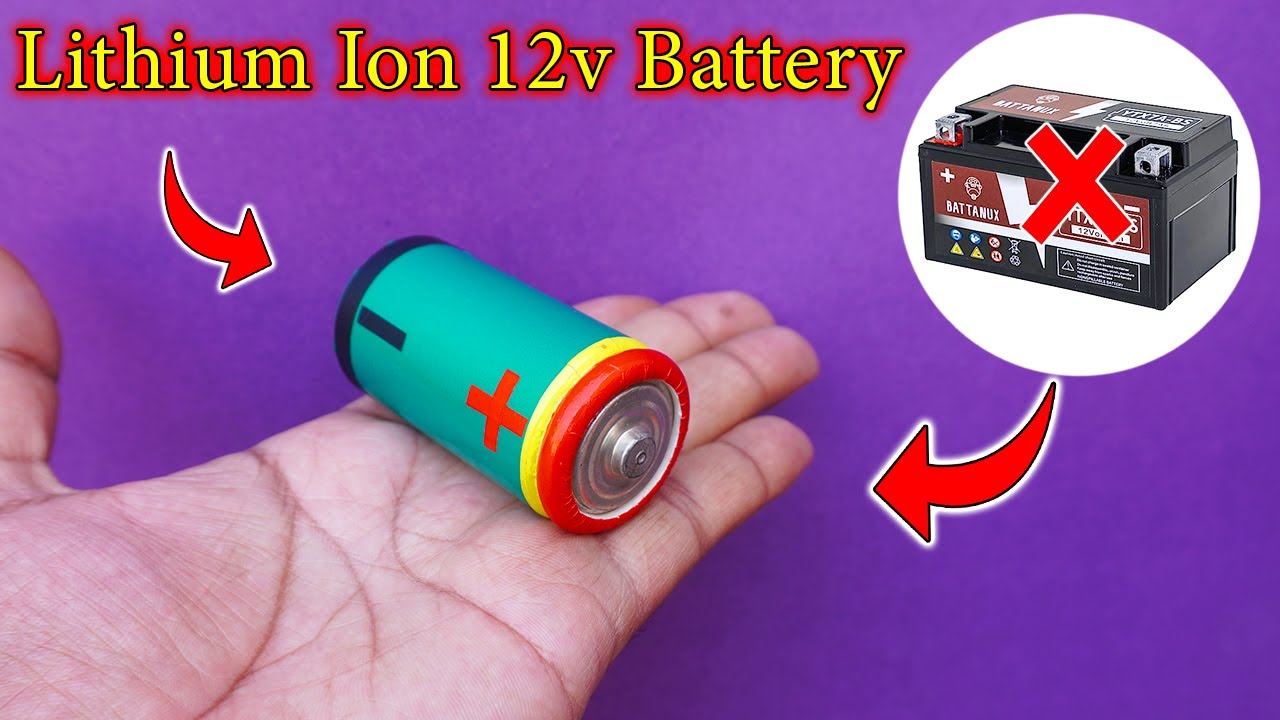 How To Make 12 Volt Lithium Ion Battery At Home DIY 12 Volt Liion Battery Mini 12 Volt