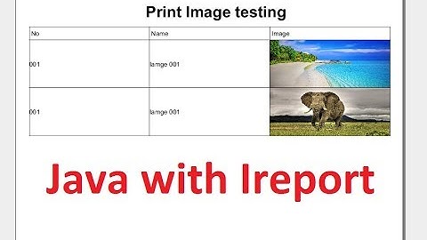 Java Ireport - How to Print Report with Image