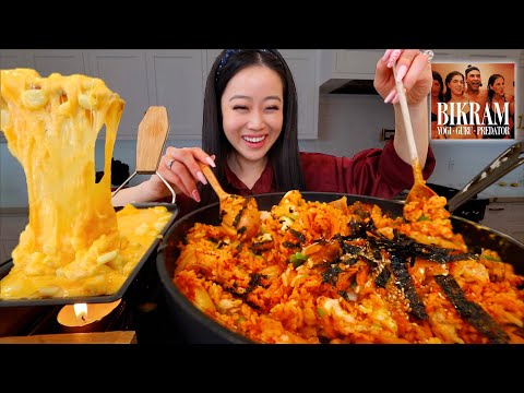 recipe!-kimchi-fried-rice-+-korean-cheesy-corn-mukbang