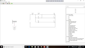 Dol connection circuit Diagram of Three Phase Induction Motor, EKTS