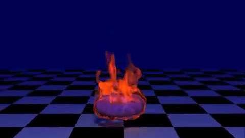 Freezing Flame - Phoenix FD Fluid Simulation