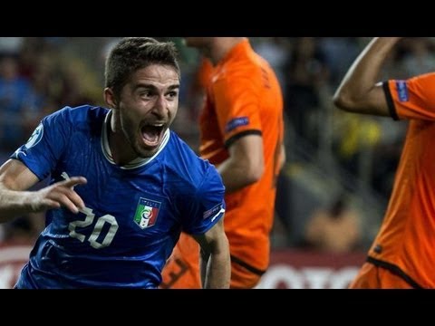 Goal Fabio Borini 78' Italy vs the Netherlands 1-0   15/6/2013