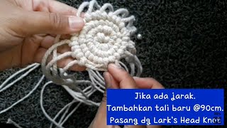 DIY Macrame Coasters  Tutorial Tatakan Gelas Macrame