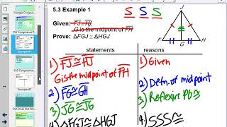 Notes: Lesson 5.3 - Prove Triangles Congruent Using Shortcuts (Notes & Proofs)