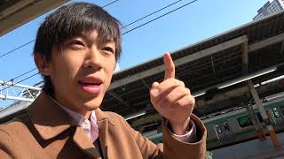 貨物列車が横浜駅を通過したので大騒ぎ【ひとくち動画#32】