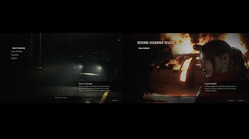 Resident Evil 2 Remake Leon A & Claire B Same Time and Space Split Screen *please read description