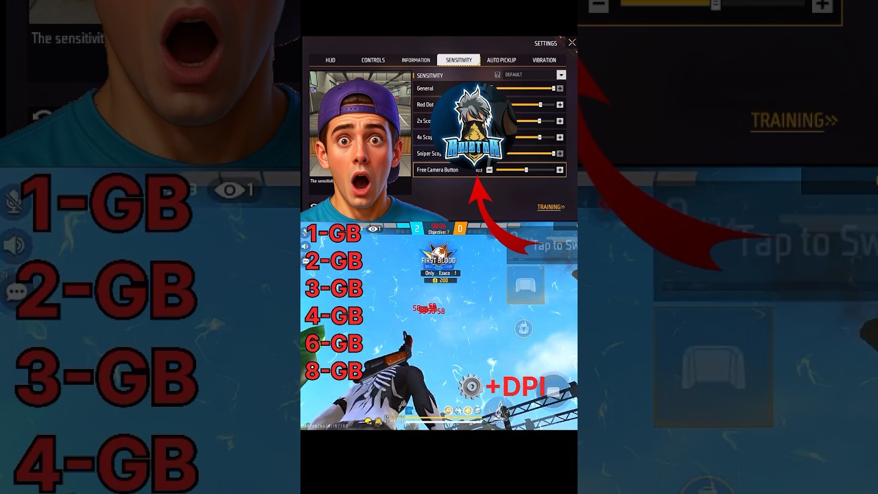 Free Fire Headshot Setting After Ob50 Update 2025 Best Sensitivity settings⚙️ | Sensitivity settings