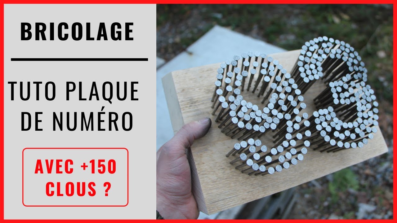 Réaliser une plaque numéros de maison sur mesure