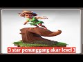 game coc th16 melawan th16 serangan tiga bintang menggunakan penunggang akar