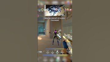 VALORANT on a GLASS mousepad? #gaming #shorts #valorant