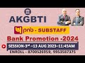 3 pnb substaff bank promotion class 2024 akgbti  ak gupta sir3