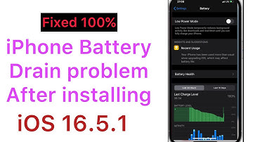 How to Fix iPhone Battery Drain Problem After installing iOS 16.5.1