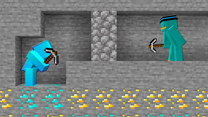 Visión de RAYOS-X vs CAZADOR en Minecraft