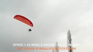 Hacker Pilot, Robin flying Speed 1.44 RC Paraglider Wing!