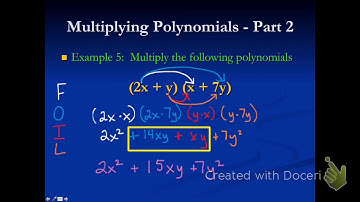 IM 2-1 Multiplying Polynomials Part 2